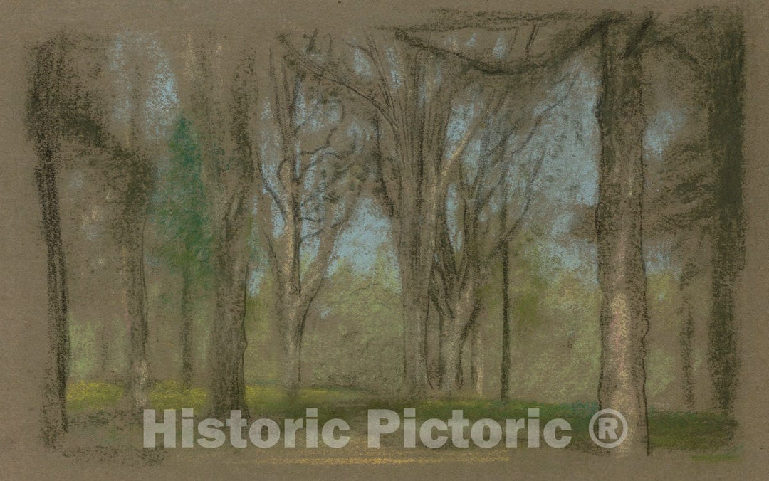 Art Print : Arthur B. Davies - Wood Scene (The Park) : Vintage Wall Art