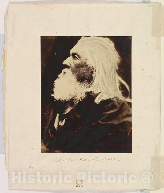 Photo Print : Julia Margaret Cameron - Charles Hay Cameron : Vintage Wall Art