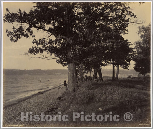 Photo Print : William H. Rau - Cayuga Lake Sheldrake L.V.R.R. : Vintage Wall Art