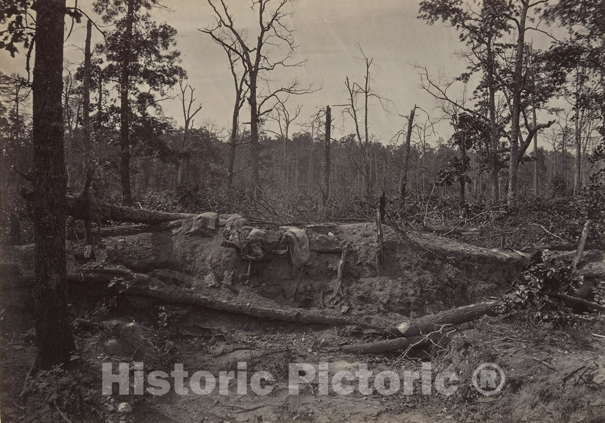 Photo Print : George N. Barnard - Battle Field of New Hope Church, Georgia No. 2 : Vintage Wall Art