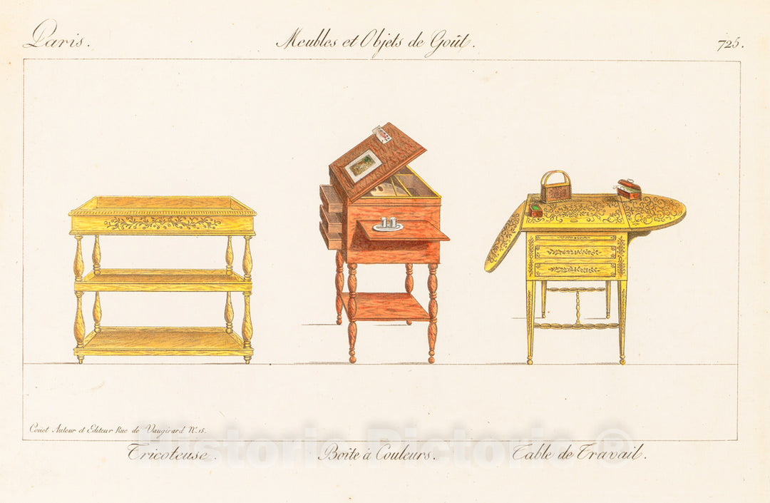 Art Print : Pierre de La Mésangère - Meubles et Objets de Goût  v.2 : Vintage Wall Art