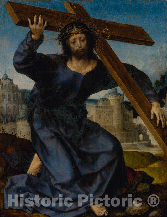 Art Print : Jan Gossart (called Mabuse) - Christ Carrying the Cross : Vintage Wall Art