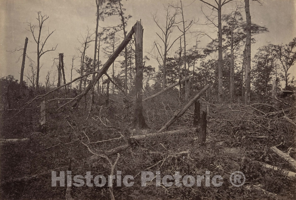 Photo Print : George N. Barnard - The "Hell Hole" New Hope Church, Georgia : Vintage Wall Art