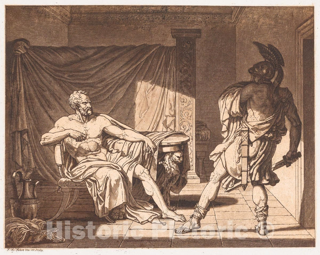 Art Print : François-Xavier Fabre - Marius at Minturnae : Vintage Wall Art
