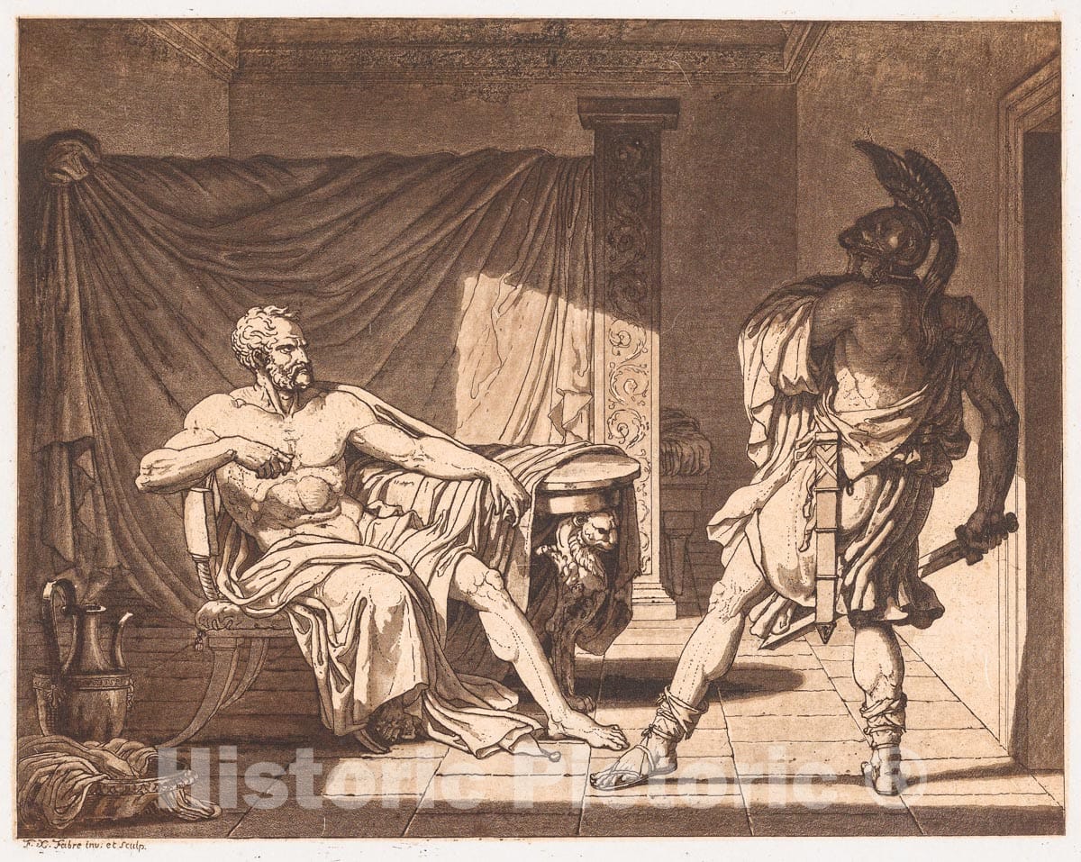 Art Print : François-Xavier Fabre - Marius at Minturnae : Vintage Wall Art