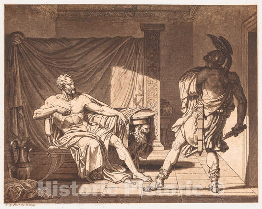 Art Print : François-Xavier Fabre - Marius at Minturnae : Vintage Wall Art