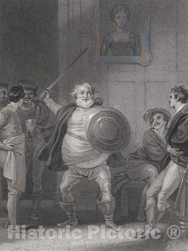 Art Print : Robert Smirke - Prince Henry and Falstaff at the Boar's Head Tavern, Eastcheap (Shakespeare, King Henry the Fourth : Vintage Wall Art