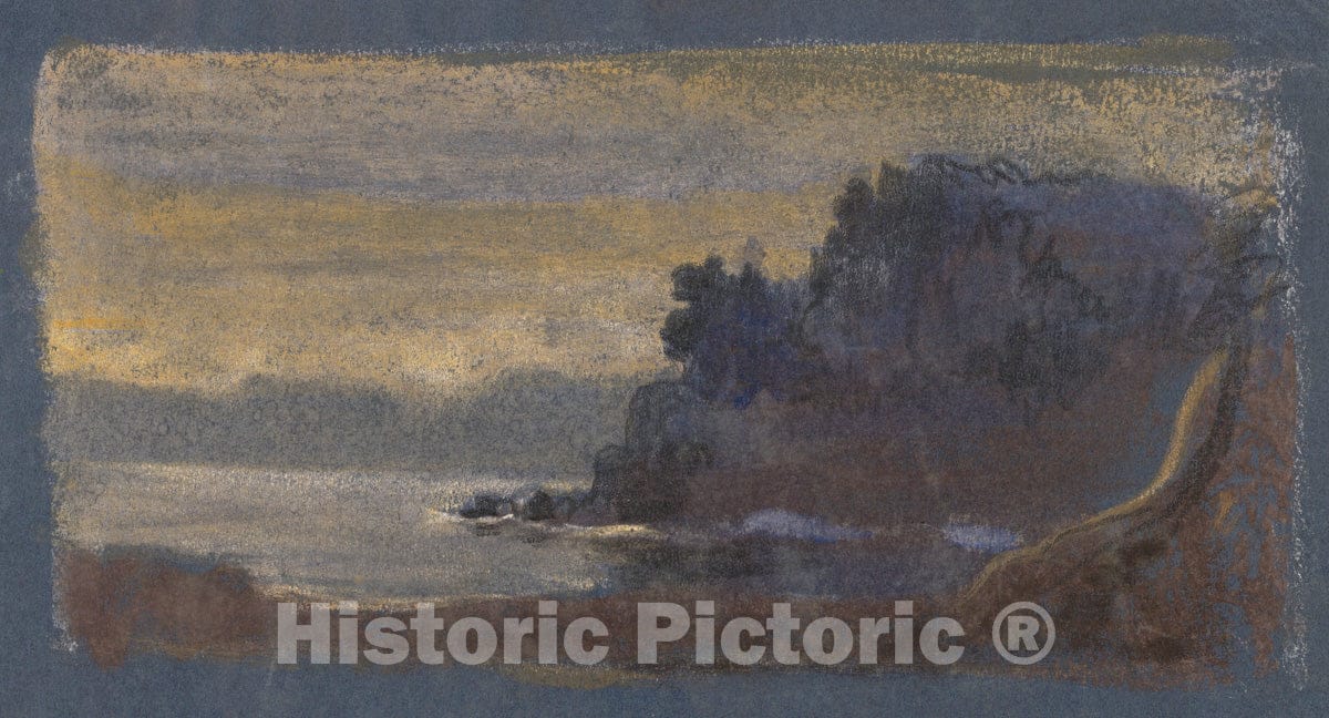 Art Print : Arthur B. Davies - Blue Landscape : Vintage Wall Art