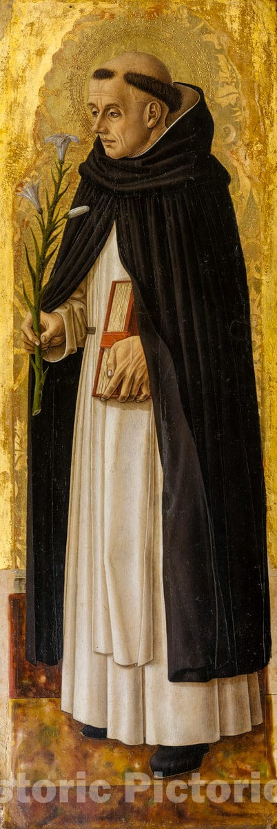 Art Print : Carlo Crivelli - Saint Dominic : Vintage Wall Art