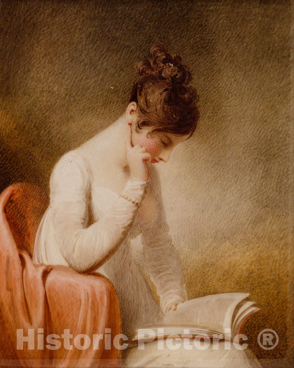 Art Print : William Wood - An Interesting Story (Miss Ray) : Vintage Wall Art