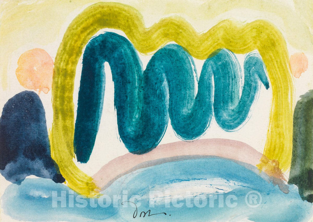 Art Print : Arthur Dove - Pond in Sunlight : Vintage Wall Art