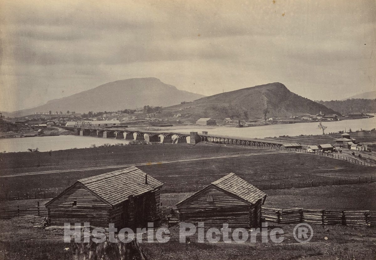 Photo Print : George N. Barnard - Chattanooga from the North : Vintage Wall Art