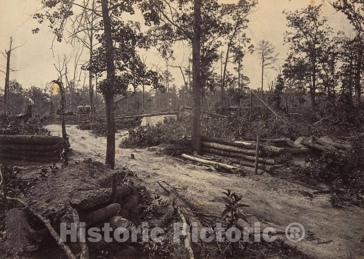 Photo Print : George N. Barnard - Battle Field of New Hope Church, Georgia No. 1 : Vintage Wall Art