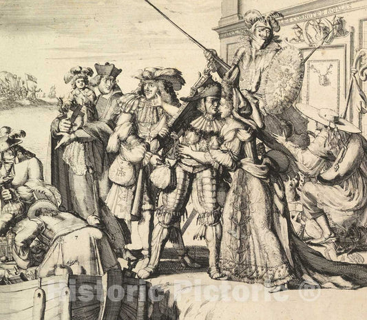 Art Print : Romeyn de Hooghe - Panurge secondé : Vintage Wall Art