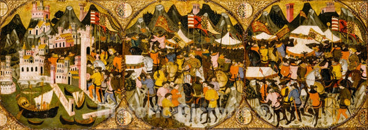 Art Print : Charles of Durazzo - The Conquest of Naples by Charles of Durazzo : Vintage Wall Art