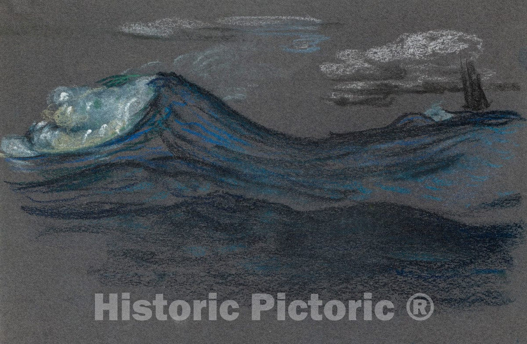 Art Print : Arthur B. Davies - Ocean Swells : Vintage Wall Art