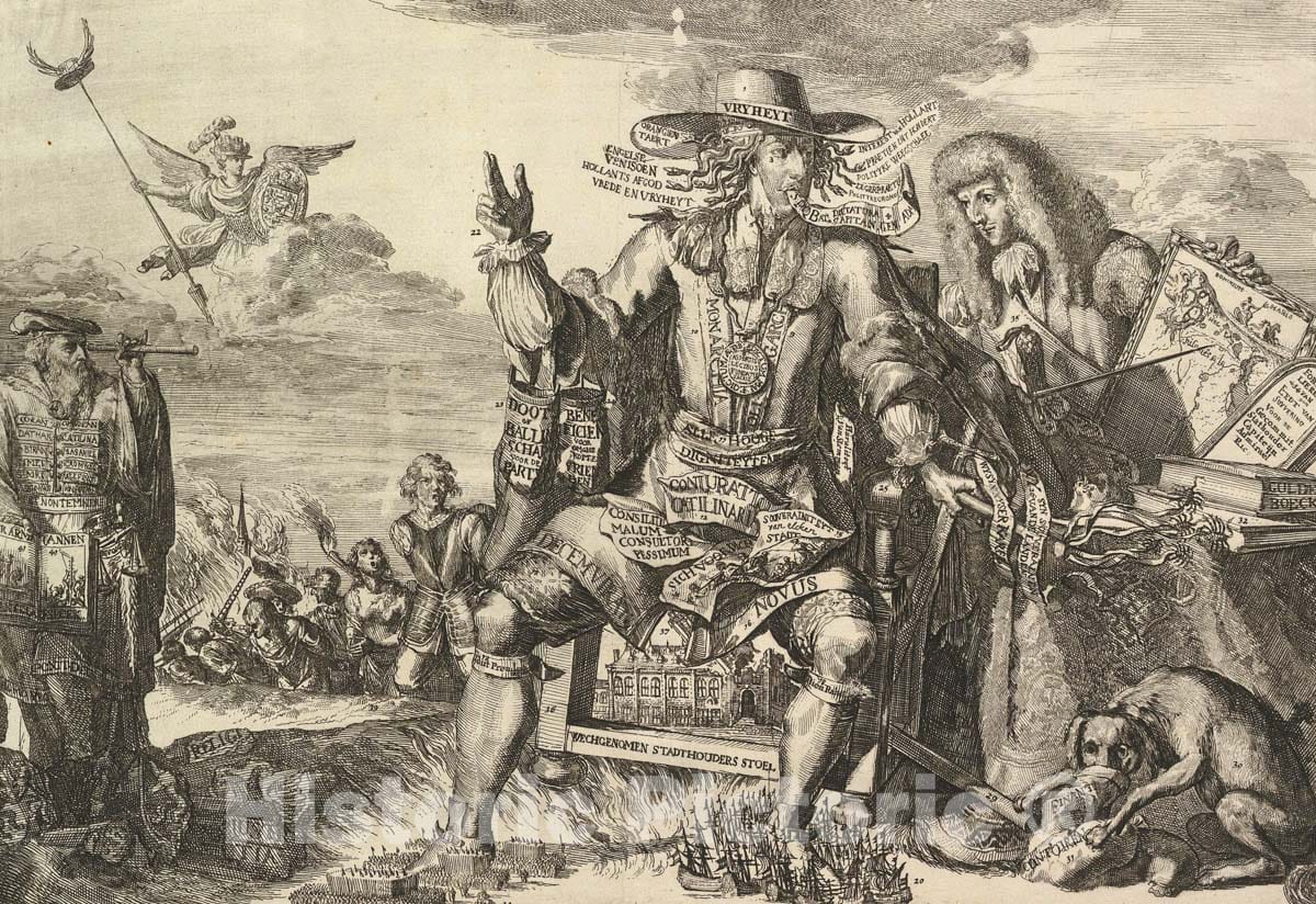 Art Print : Romeyn de Hooghe - Anticurius van Loevesteyn : Vintage Wall Art