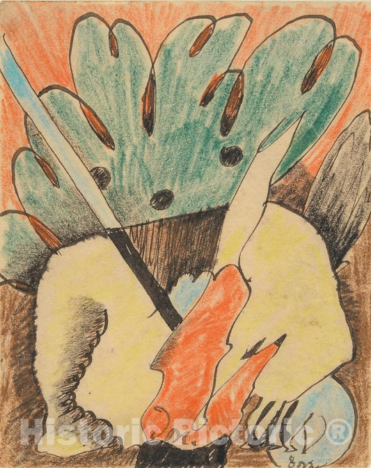 Art Print : Arthur Dove - Untitled  v.2 : Vintage Wall Art