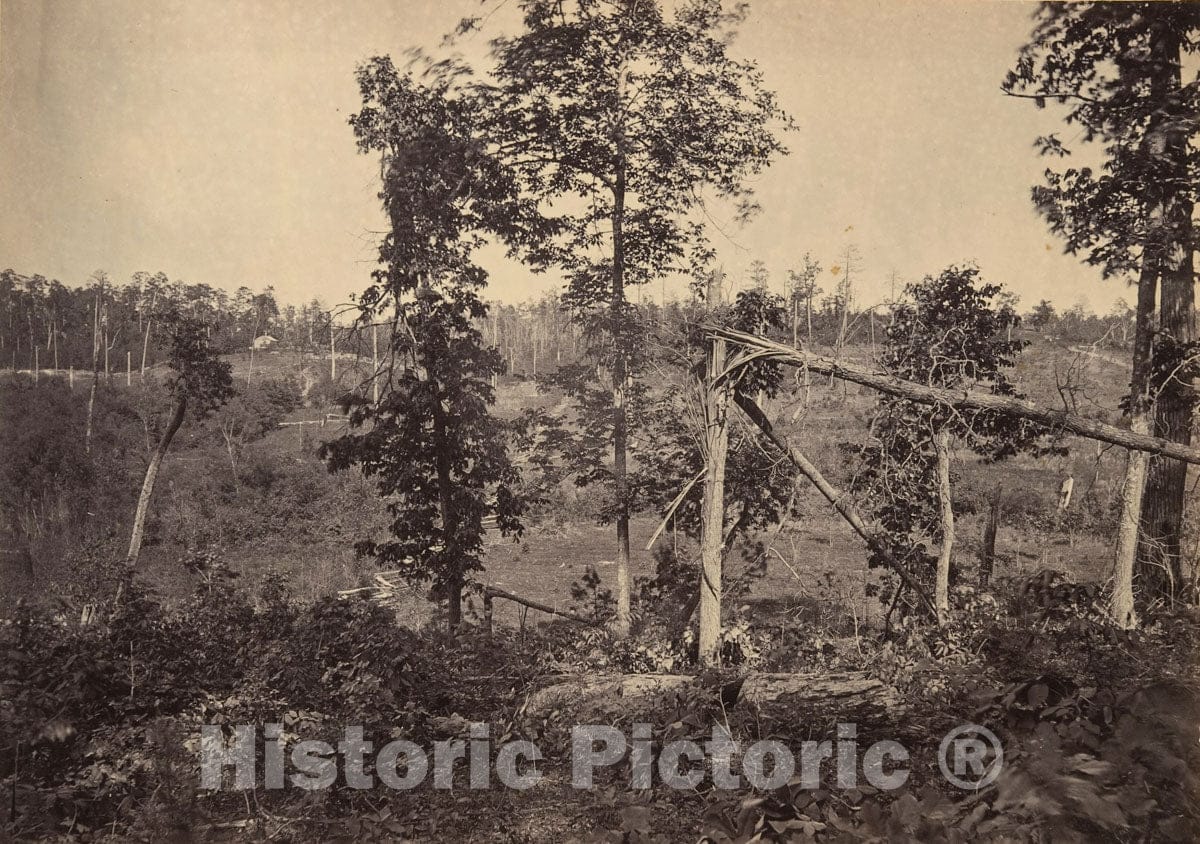 Photo Print : George N. Barnard - Battle Ground of Resacca, Georgia No. 2 : Vintage Wall Art