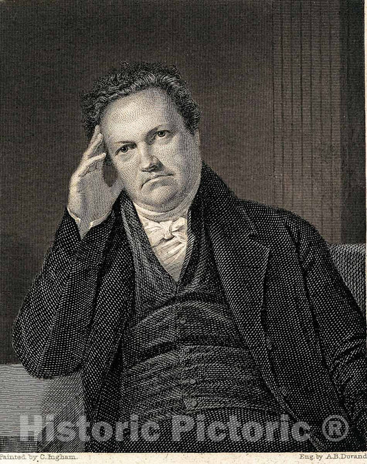 Art Print : James Barton Longacre - The National Portrait Gallery of Distinguished Americans, Vol. II : Vintage Wall Art