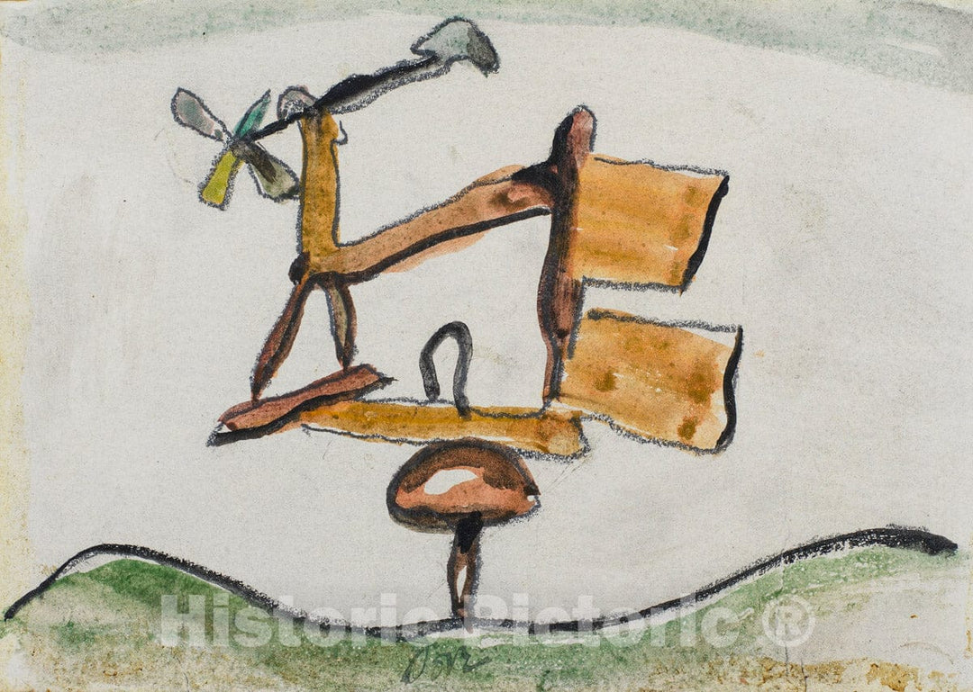 Art Print : Arthur Dove - Weather Vane : Vintage Wall Art