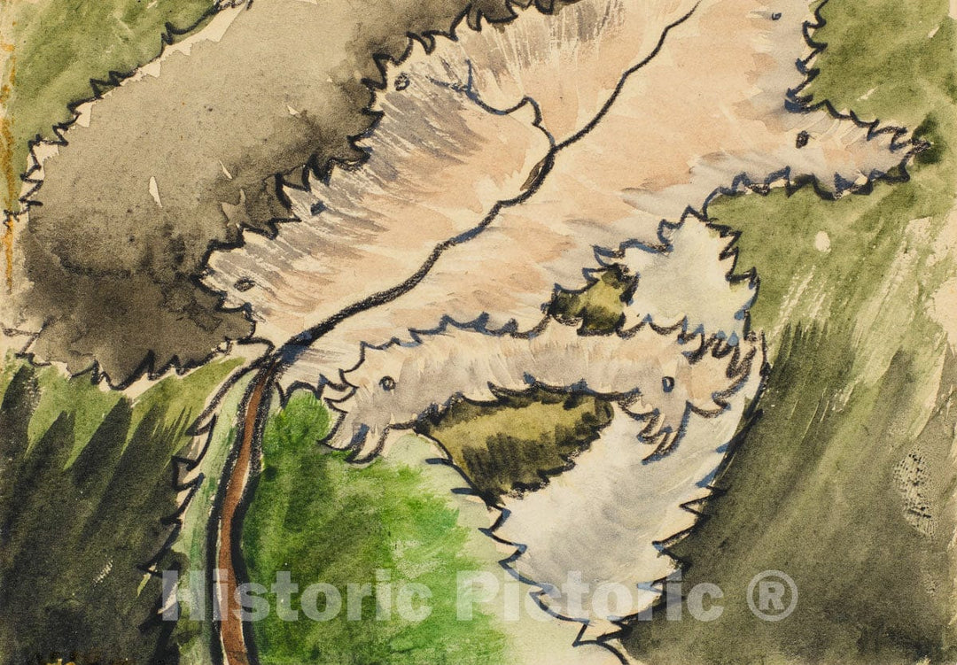 Art Print : Arthur Dove - Dogwood : Vintage Wall Art