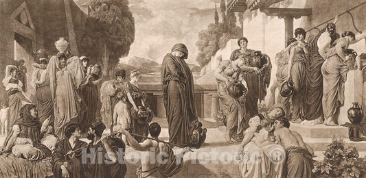 Art Print : Frederic, Lord Leighton - Andromache in Captivity : Vintage Wall Art