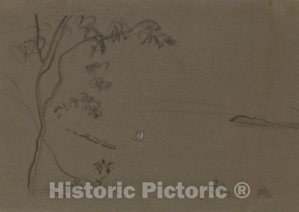 Art Print : Arthur B. Davies - Chinese Landscape : Vintage Wall Art