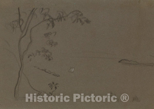 Art Print : Arthur B. Davies - Chinese Landscape : Vintage Wall Art
