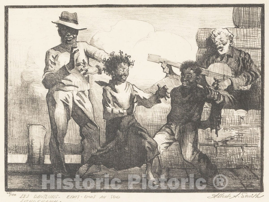 Art Print : Albert A. Smith - Les Danseurs (The Dancers) : Vintage Wall Art