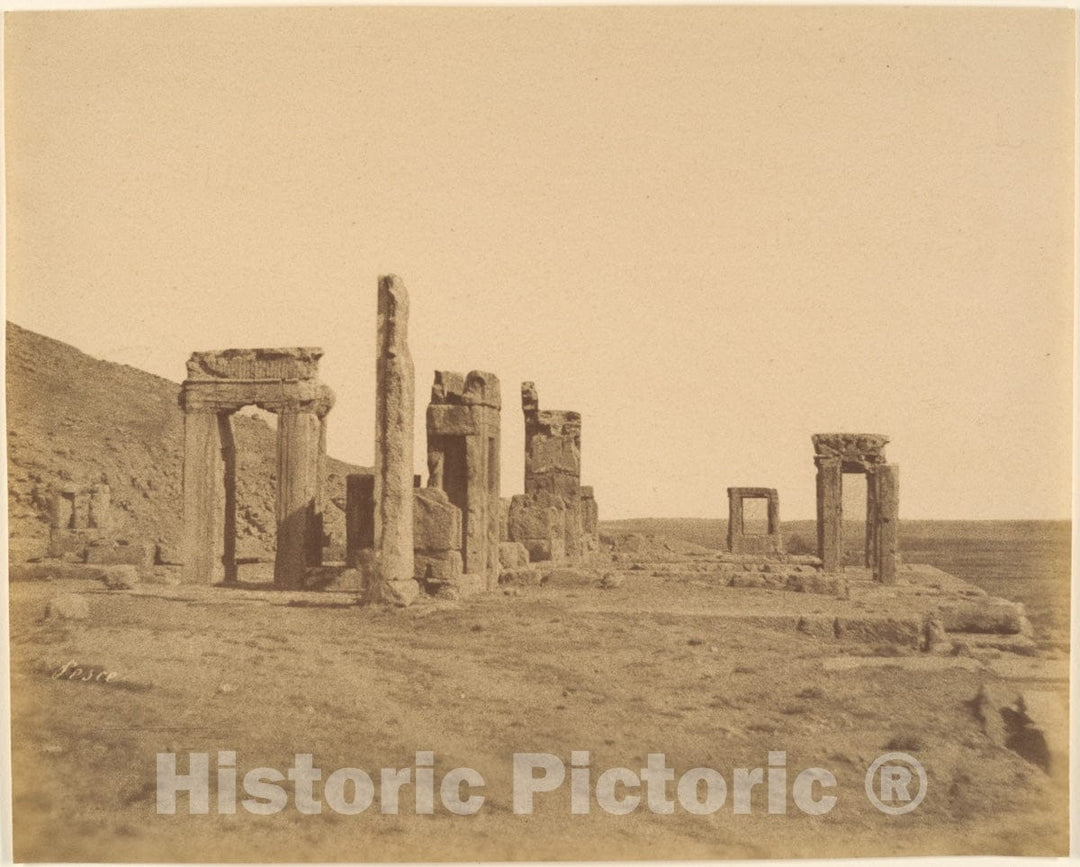 Photo Print : Luigi Pesce - (12) Persepolis, (W: Before Restoration) : Vintage Wall Art