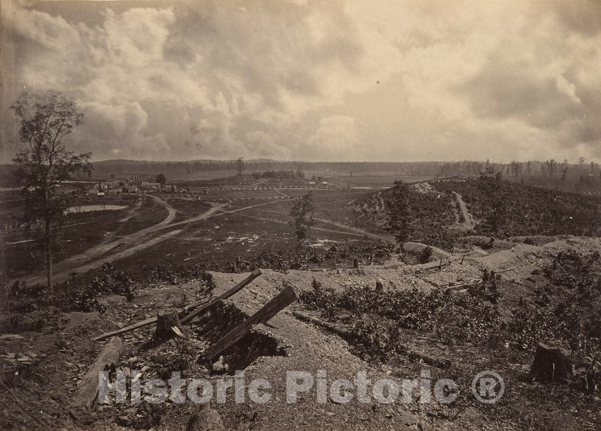 Photo Print : George N. Barnard - Battle Ground of Resacca, Georgia No. 4 : Vintage Wall Art