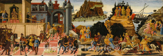 Art Print : Jacopo del Sellaio - Scenes from the Story of the Argonauts : Vintage Wall Art