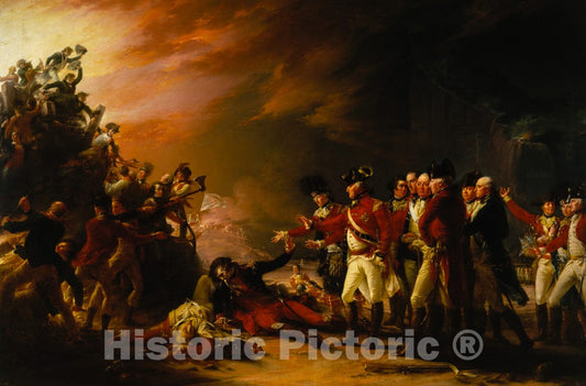 Art Print : John Trumbull - The Sortie Made by the Garrison of Gibraltar : Vintage Wall Art