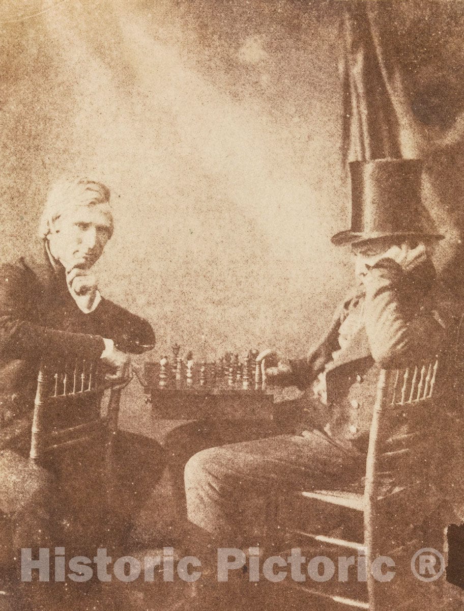 Photo Print : Antoine Claudet - The Chess Players : Vintage Wall Art