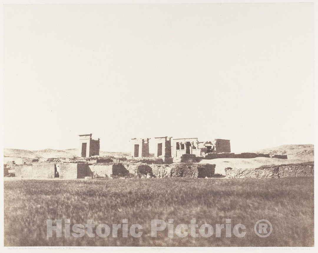 Photo Print : Félix Teynard - Débôd (Parembole), Vue Générale des Ruines : Vintage Wall Art