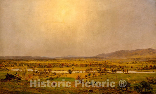 Art Print : Jasper Francis Cropsey - Pompton Plains, New Jersey : Vintage Wall Art