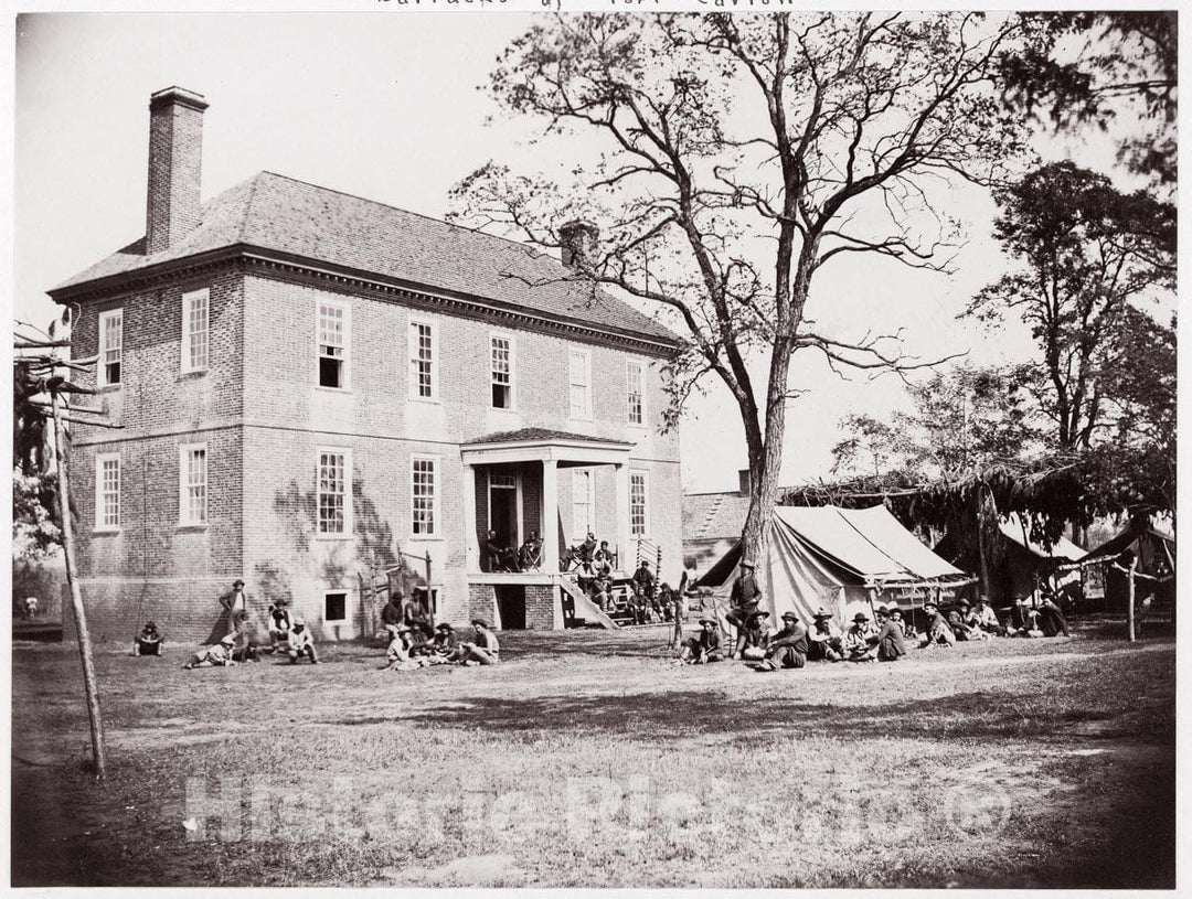 Photo Print : Formerly Mathew B. Brady - Mitchell's Plantation, Hopewell, Virginia : Vintage Wall Art