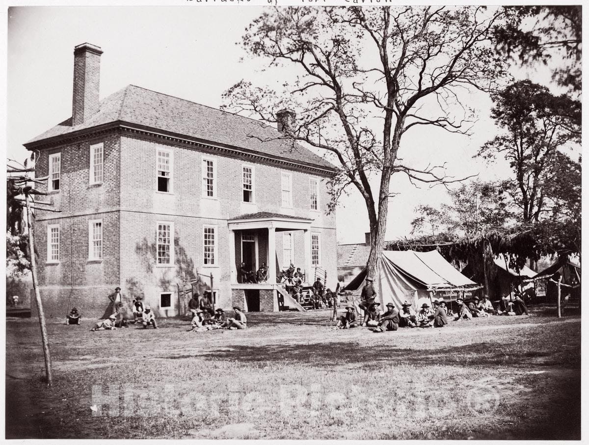 Photo Print : Formerly Mathew B. Brady - Mitchell's Plantation, Hopewell, Virginia : Vintage Wall Art