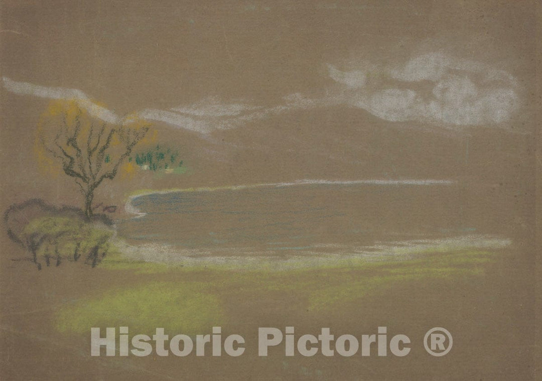 Art Print : Arthur B. Davies - The Lake : Vintage Wall Art