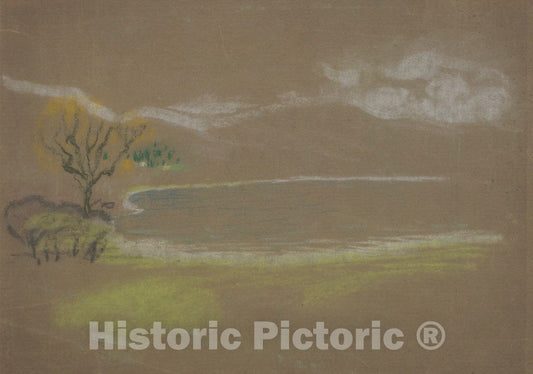 Art Print : Arthur B. Davies - The Lake : Vintage Wall Art