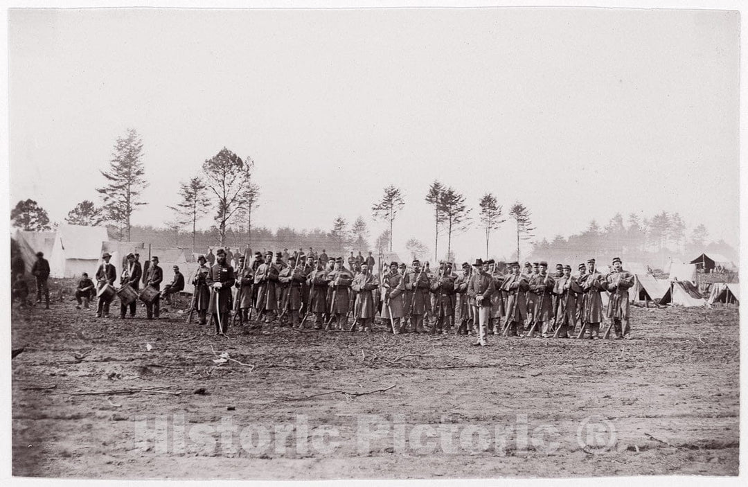 Photo Print : Formerly Mathew B. Brady - Regiments - unidentified. Brady Album, p. 156 2 : Vintage Wall Art