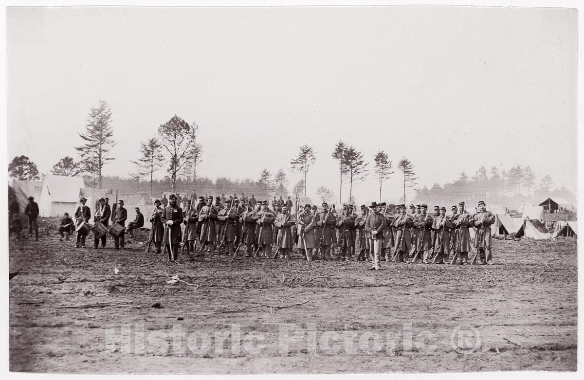 Photo Print : Formerly Mathew B. Brady - Regiments - unidentified. Brady Album, p. 156 2 : Vintage Wall Art