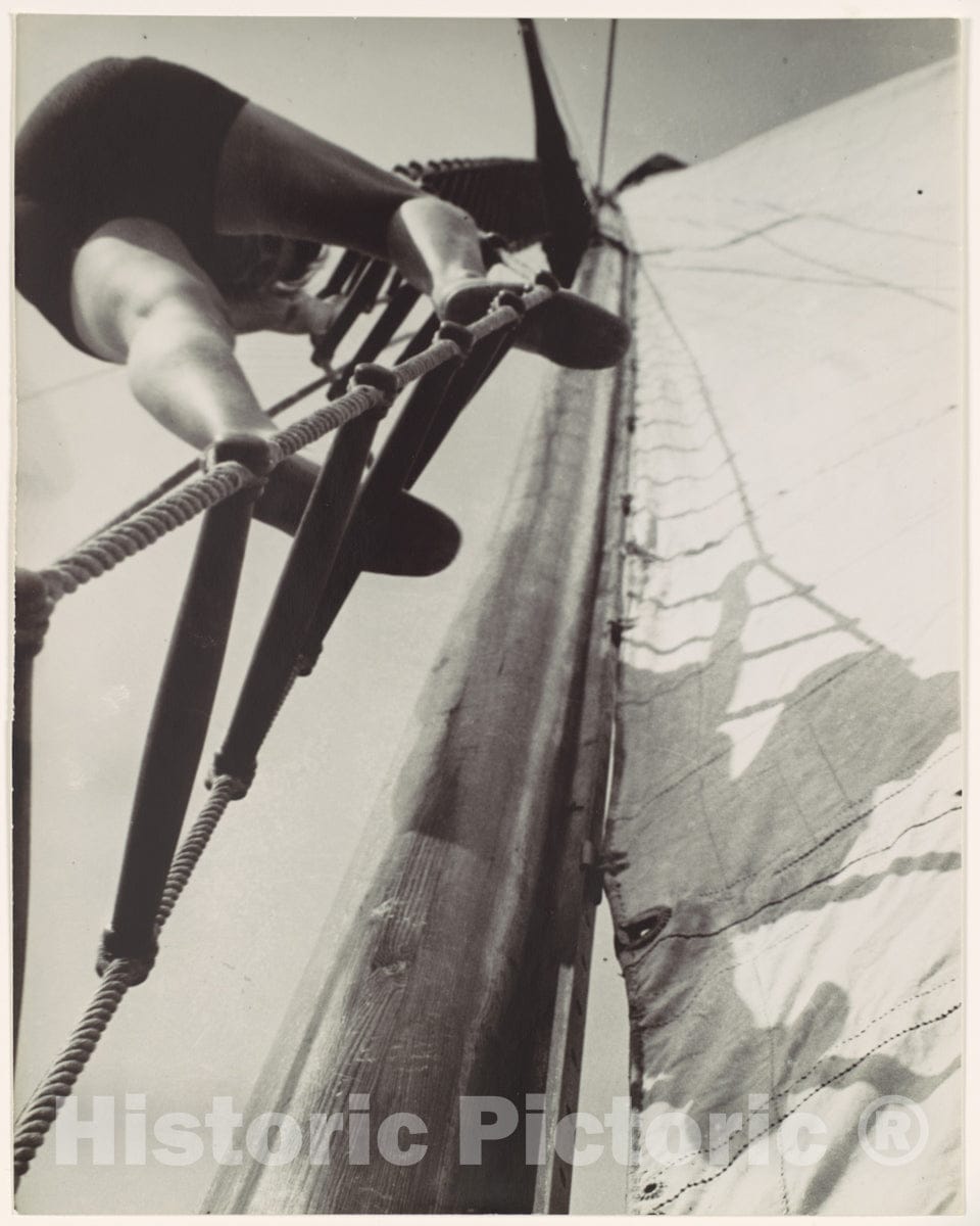 Photo Print : László Moholy-Nagy - Climbing The Mast : Vintage Wall Art