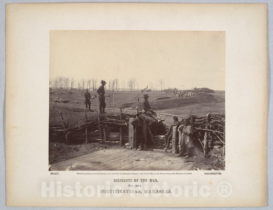Photo Print : Barnard & Gibson - Fortifications, Manassas : Vintage Wall Art