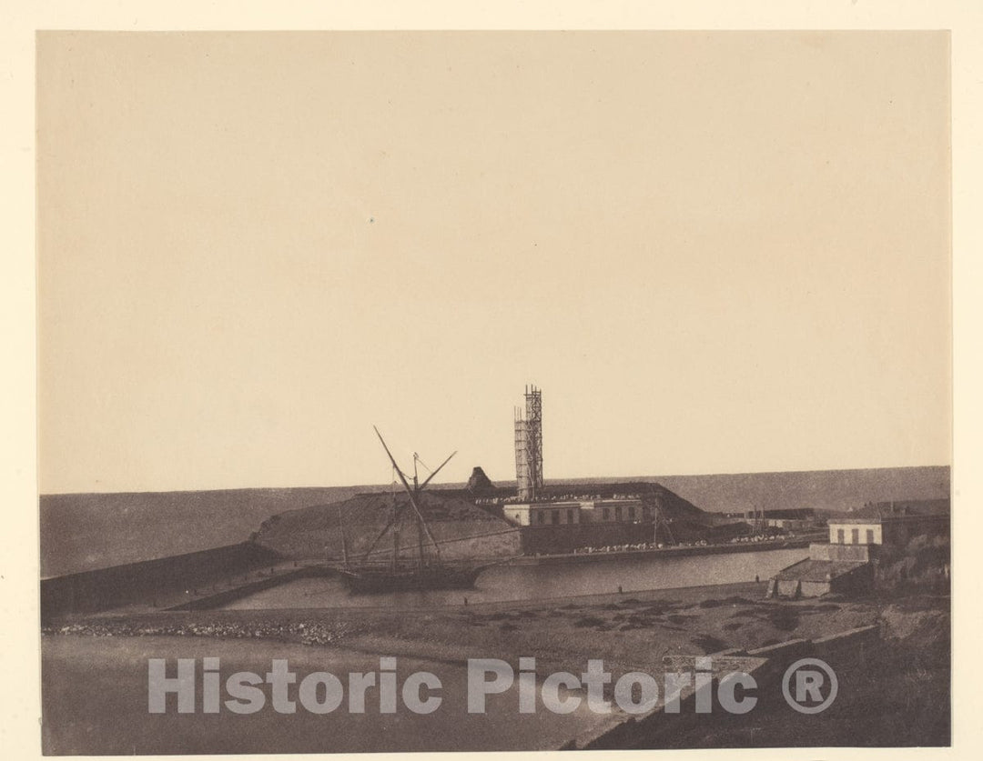 Photo Print : John Beasley Greene - Boat in Harbor, Algeria : Vintage Wall Art