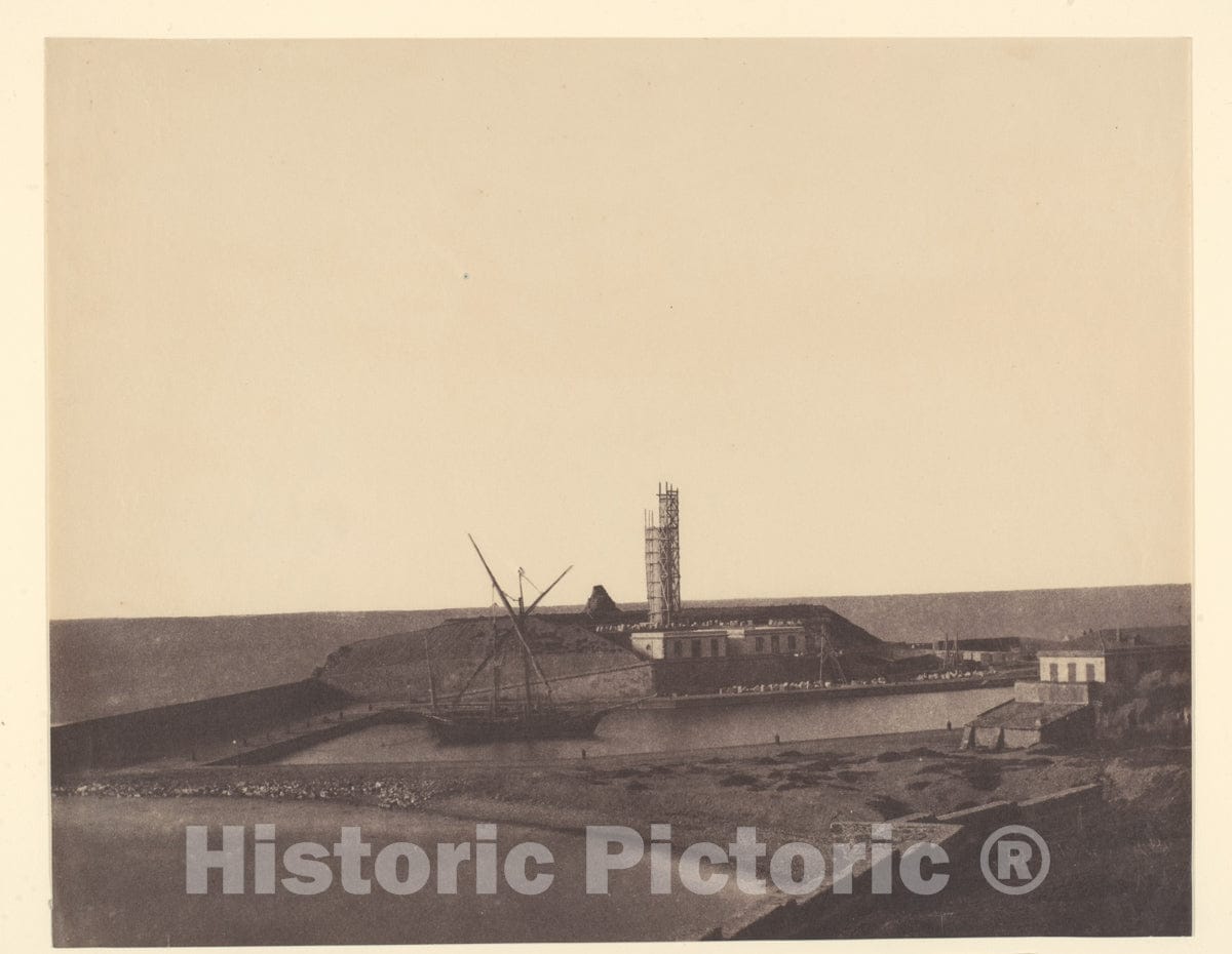Photo Print : John Beasley Greene - Boat in Harbor, Algeria : Vintage Wall Art