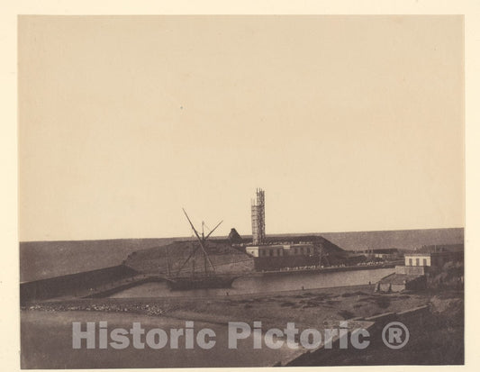Photo Print : John Beasley Greene - Boat in Harbor, Algeria : Vintage Wall Art