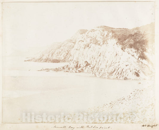 Photo Print : James Knight - Caswell Bay with Proldie Point : Vintage Wall Art
