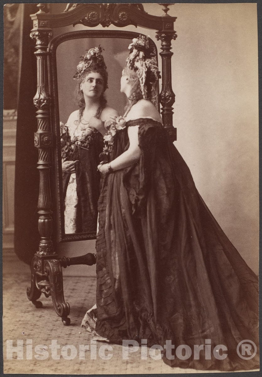 Photo Print : Pierre-Louis Pierson - Countess de Castiglione, from Série des Roses 3 : Vintage Wall Art